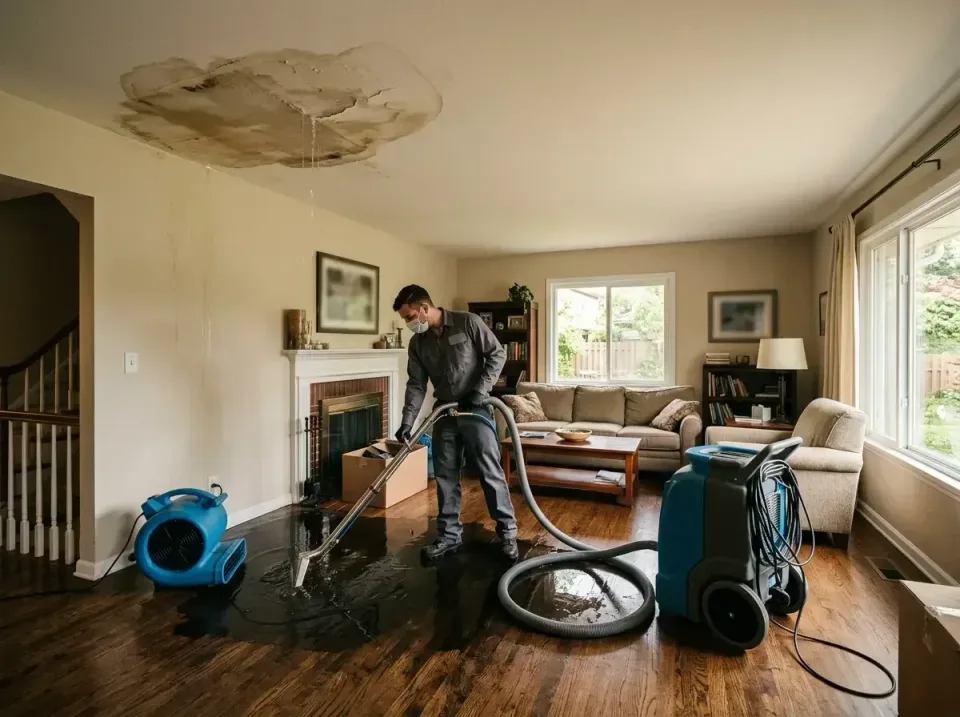 attic-pipe-burst-ceiling-drip-008 — frequently asked questions, Water Damage Restoration & Carpet Care in Eldon, MO